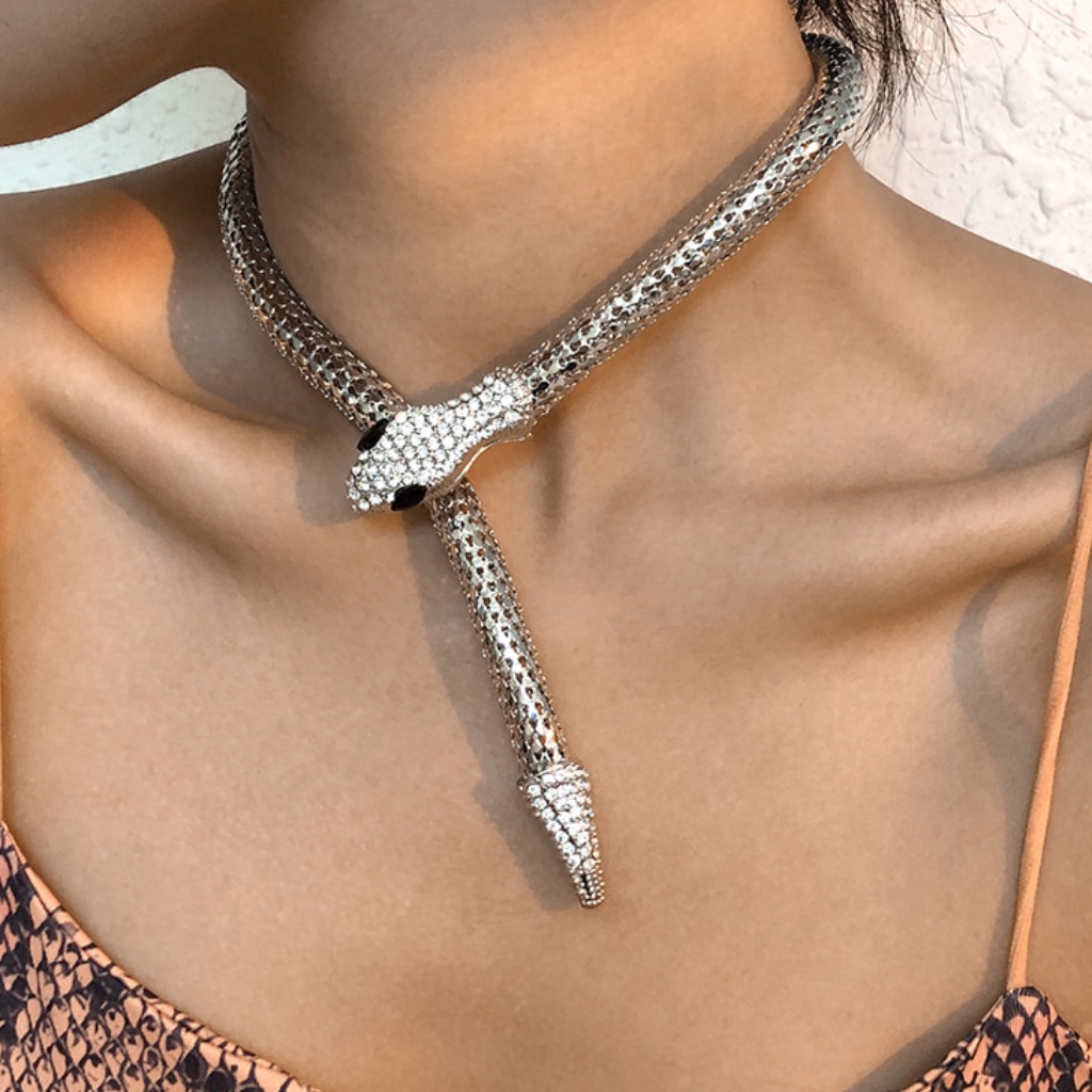 Pretty Snake Choker Necklace